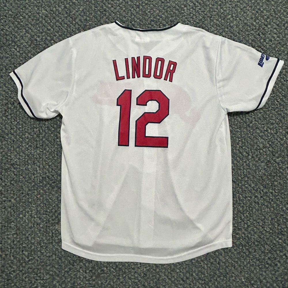 Cleveland Indians Francisco Lindor Home White Baseball Jersey